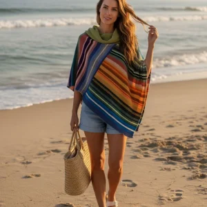 Sea Drift Poncho - Handmade in St St Ives